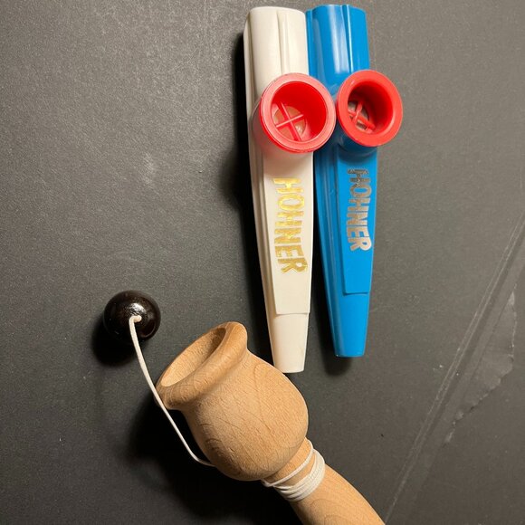 Retro Wooden Toy and Kazoos - Picture 2 of 4